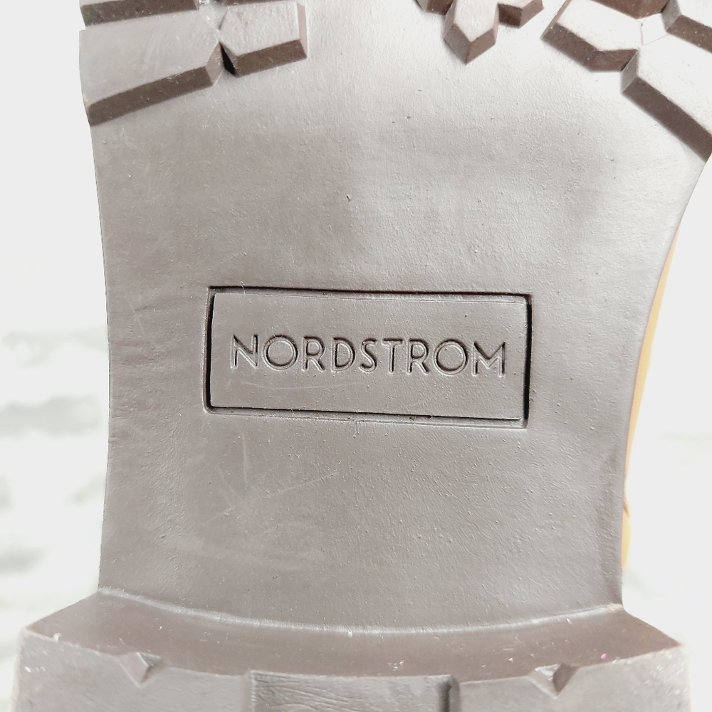 NEW Nordstrom Oliver Brown Leather Slip On Block Heel Riding Boots O606 - Picture 9 of 12